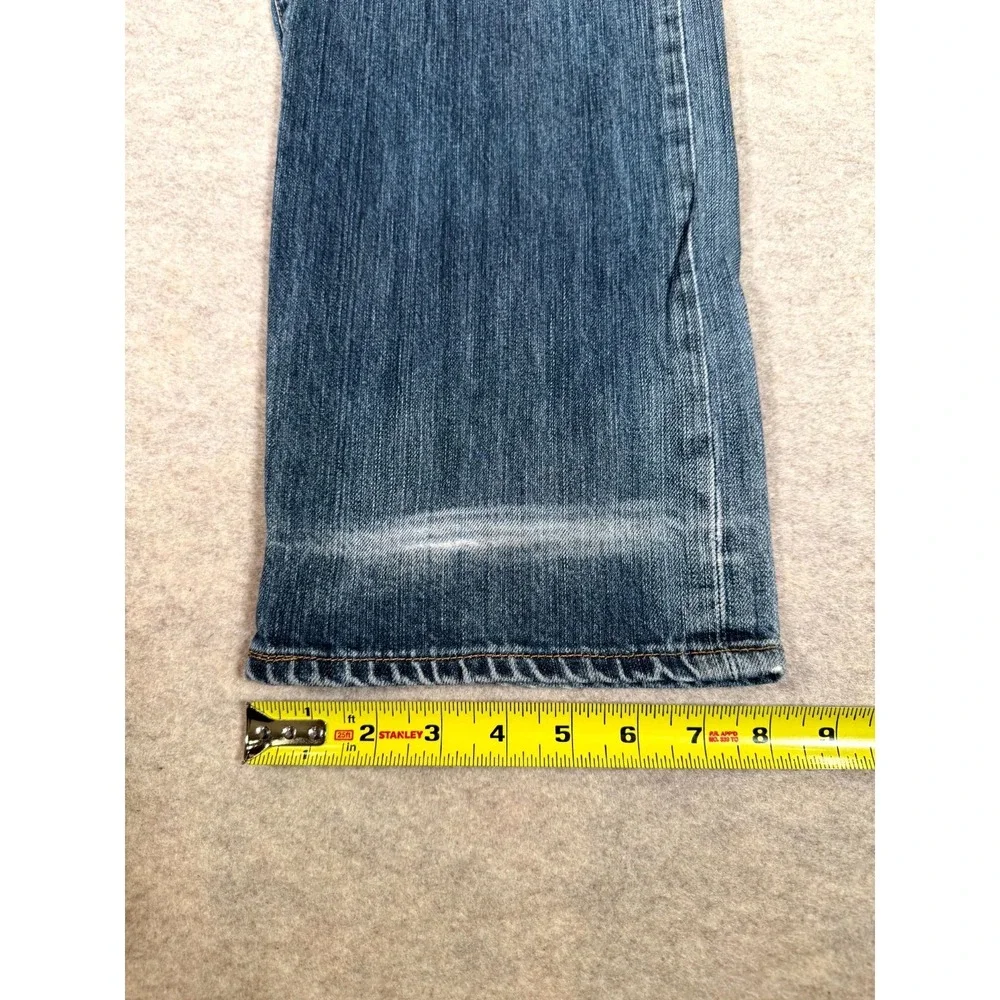 Levis 501 Straight Fit Jeans Men 36x36 Blue Denim Cotton Button Fly Mid Rise